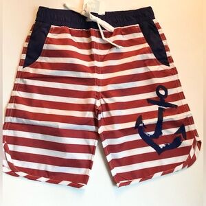 Beachcomber Coastal Kids Boys Nautical Anchor Swim Shorts